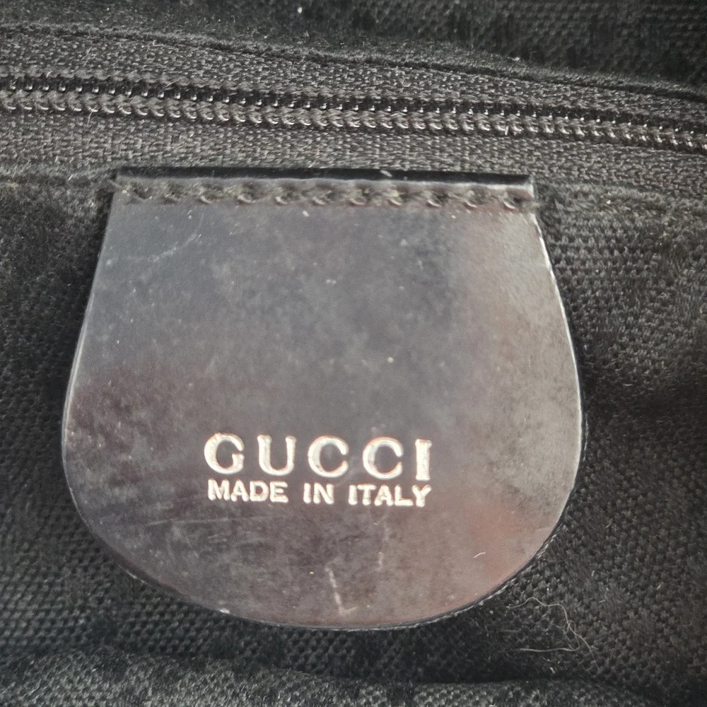 Gucci Vintage Bamboo Leather and Nylon Mini Backpack - Picture 13 of 15
